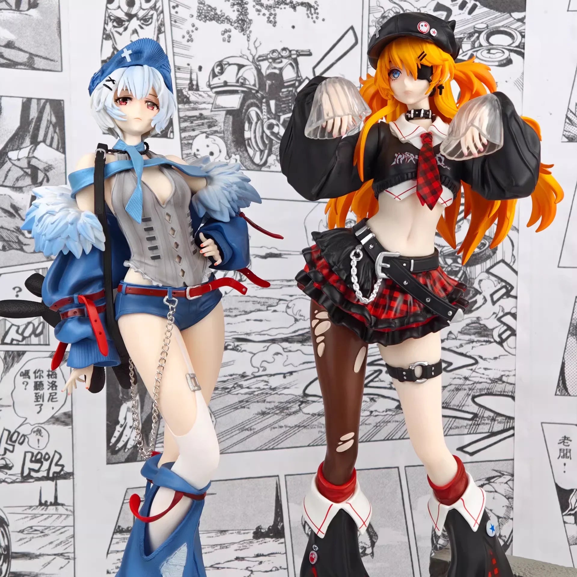 Replica Asuka Langley Soryu 32cm Figures Doll Toy With Base Ayanami Rei Pretty Girl Anime Gk Model Trendy Play Desktop Ornament
