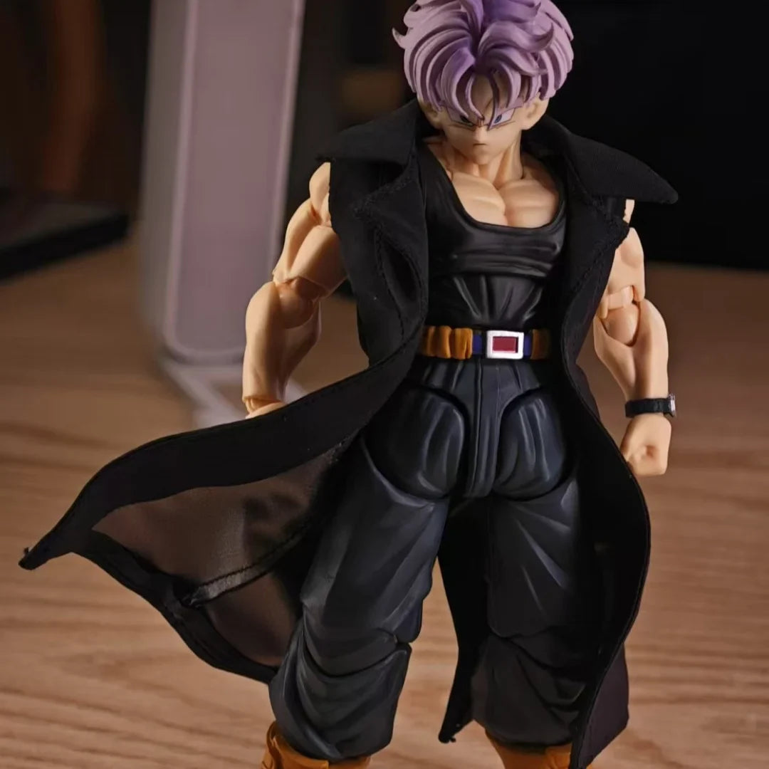 Dragon Ball Super Anime Shf Torankusu Handmade Long windbreaker Clothes Built In Iron Wire Is Suitable for 1/12 Humanoid Toys