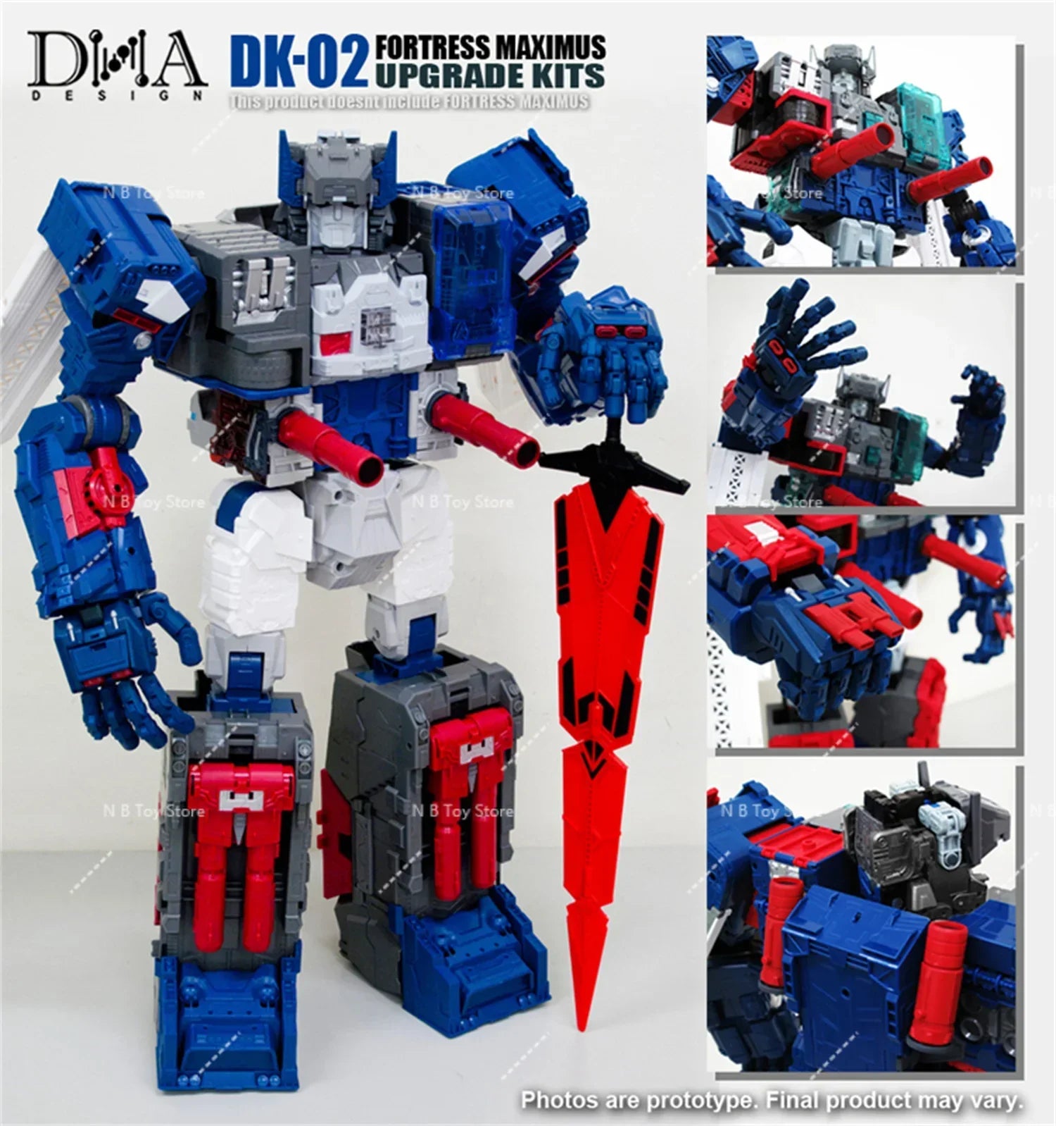 【In Stock】 DNA Design DNA DK-02 DK-04 Update Kits for Fortress Maximus Action Figures Accessories