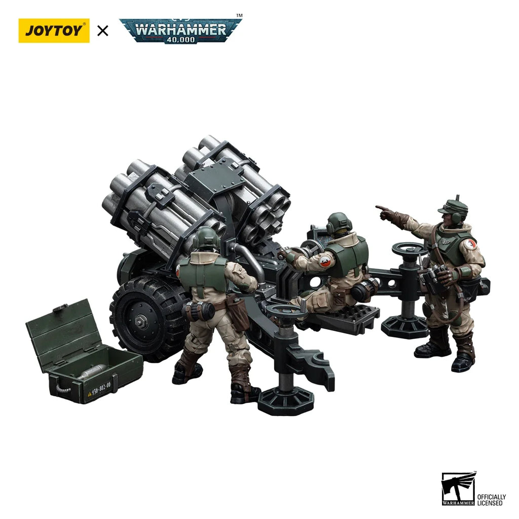1/18 JOYTOY Action Figure 40K Astra Militarum Bombast Field Gun Malleus Rocket Launcher Anime Model Toy