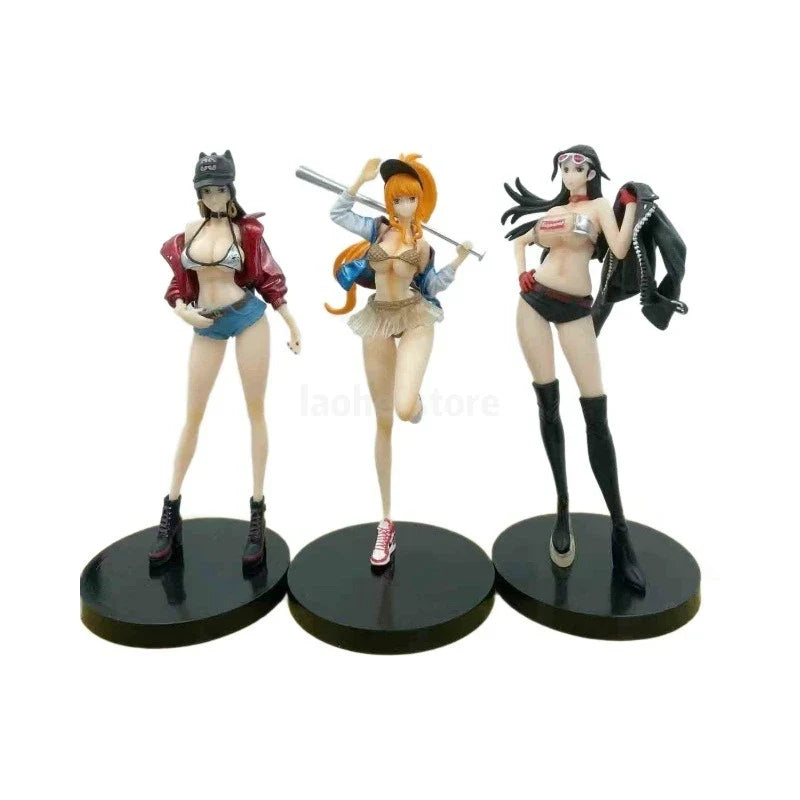 One Piece Boa Hancock Nico Robin Nami Anime Figure Beautiful Girl Manga Statue Action Figurine Collectible Model Toys