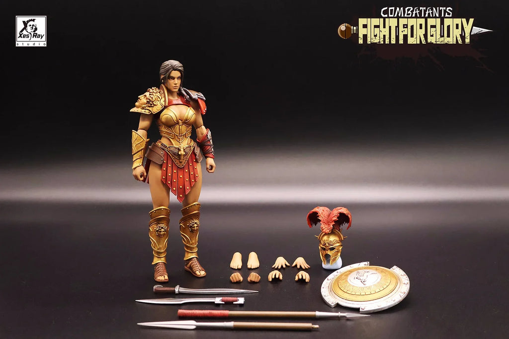 Neue 2025 Xesray Fight For Glory 1/12 Actionfigur Kämpfer Event Gold Hildr Anime Modell Sammlerfigur Ornamente auf Lager