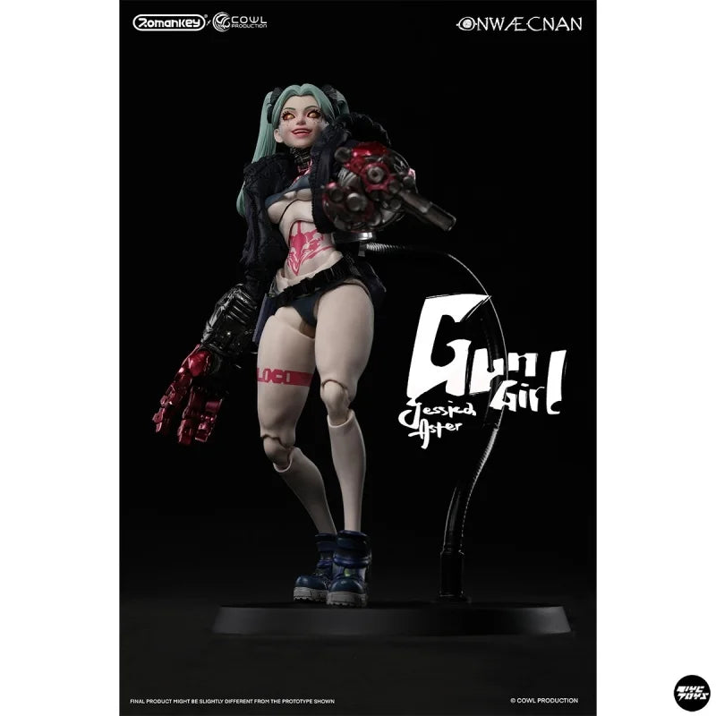 In Stock Romankey Cowl Rebeca 1/12 Scale Battle Female Soldier Gun Girl Jessica 6" Full Set Collectible Action Figure Model Toy