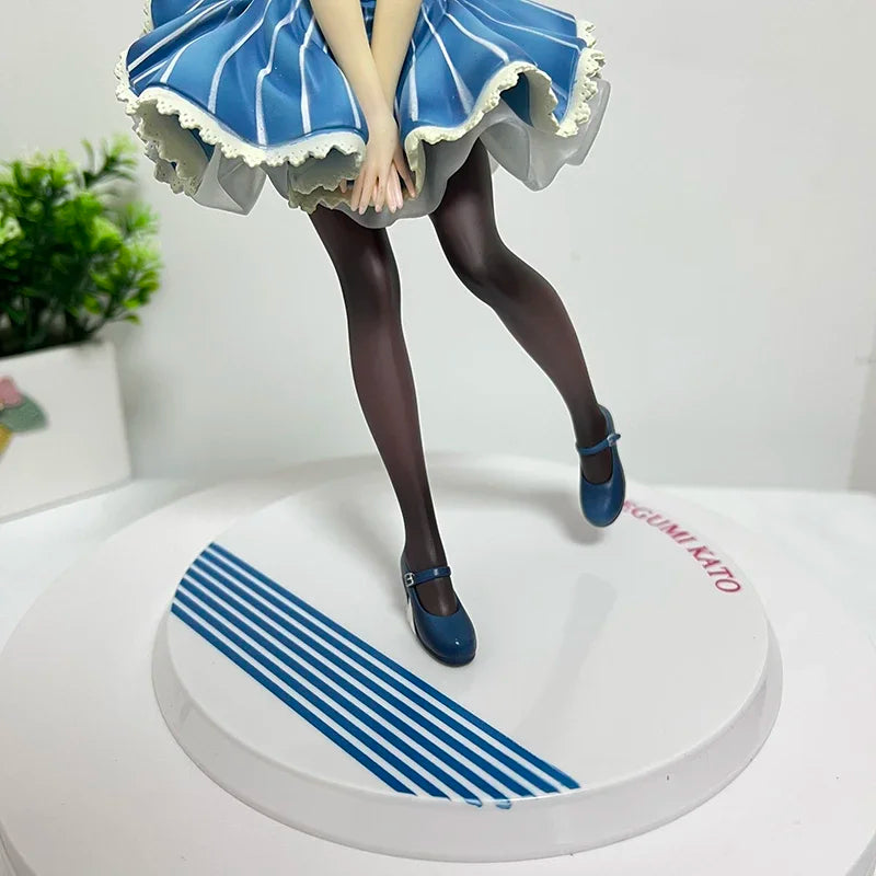 24cm Saekano: How to Raise a Boring Girlfriend Anime Figure Maid Megumi Kato Action Figure Kato Megumi Figurine Adult Doll Toys