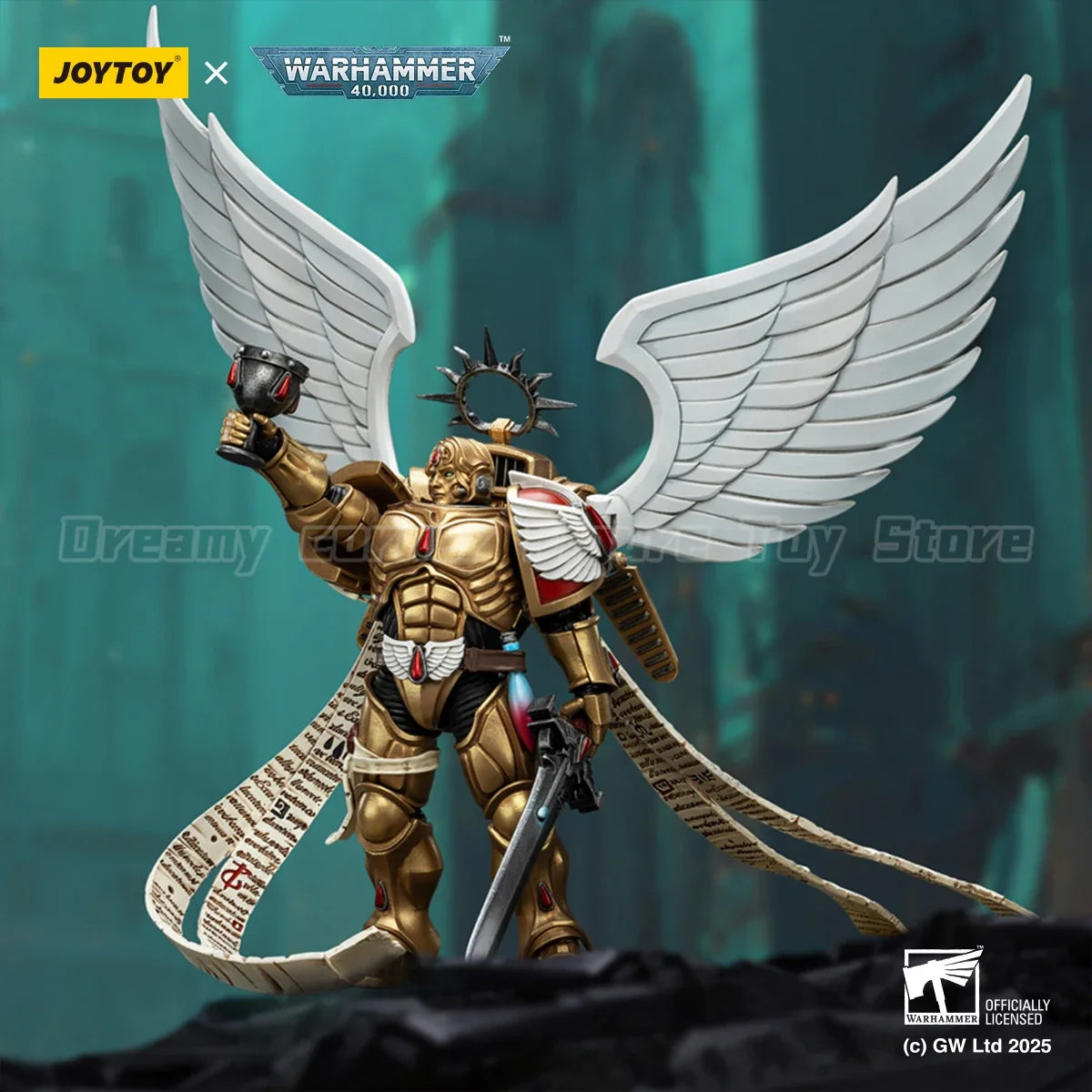 【In Stock】JOYTOY Warhammer 40K Blood Angels The Sanguinor with Encarmine Broadsword 1/18 Action Figure Toys Collection