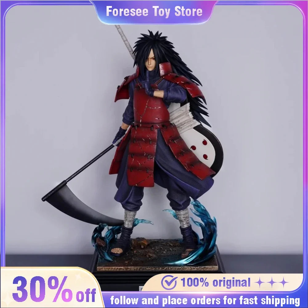 in stock 30cm NARUTO Uchiha Madara PVC Anime Character Model Figure Gifts Desktop Decorat Ornament Birthday toy gift for kids