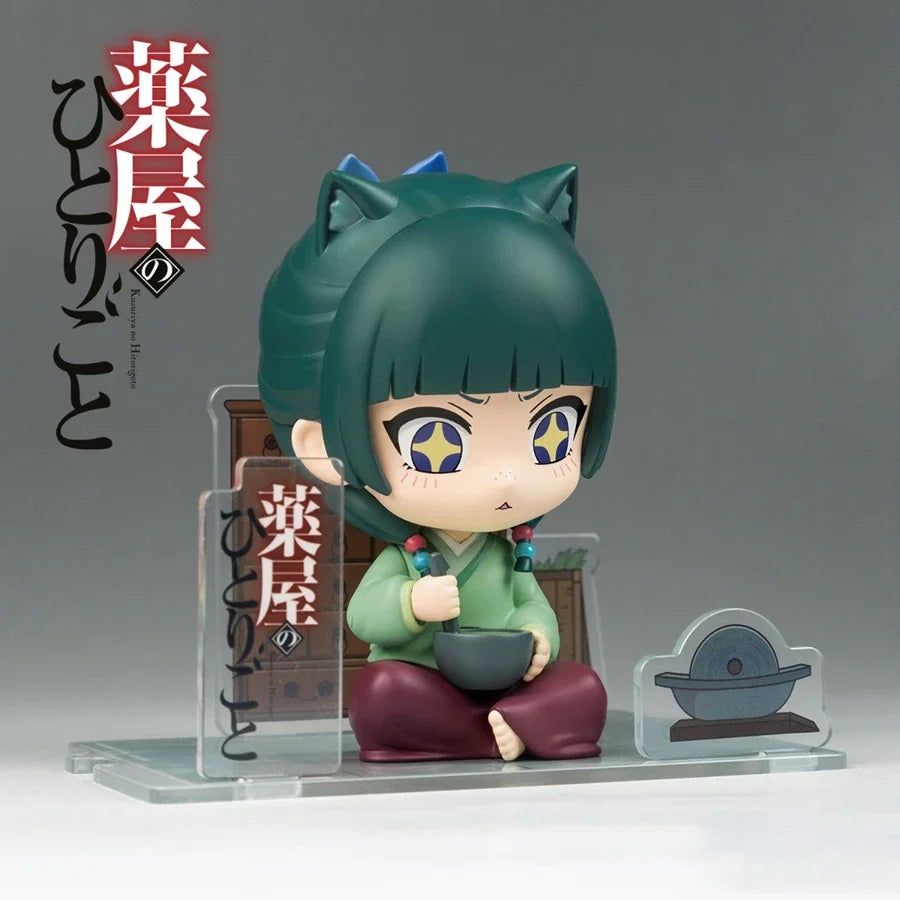 11cm Kusuriya no Hitorigoto Anime Figure Q Version Maomao Action Figure Kawaii Sitting Jinshi Figurine PVC Collection Model Toys