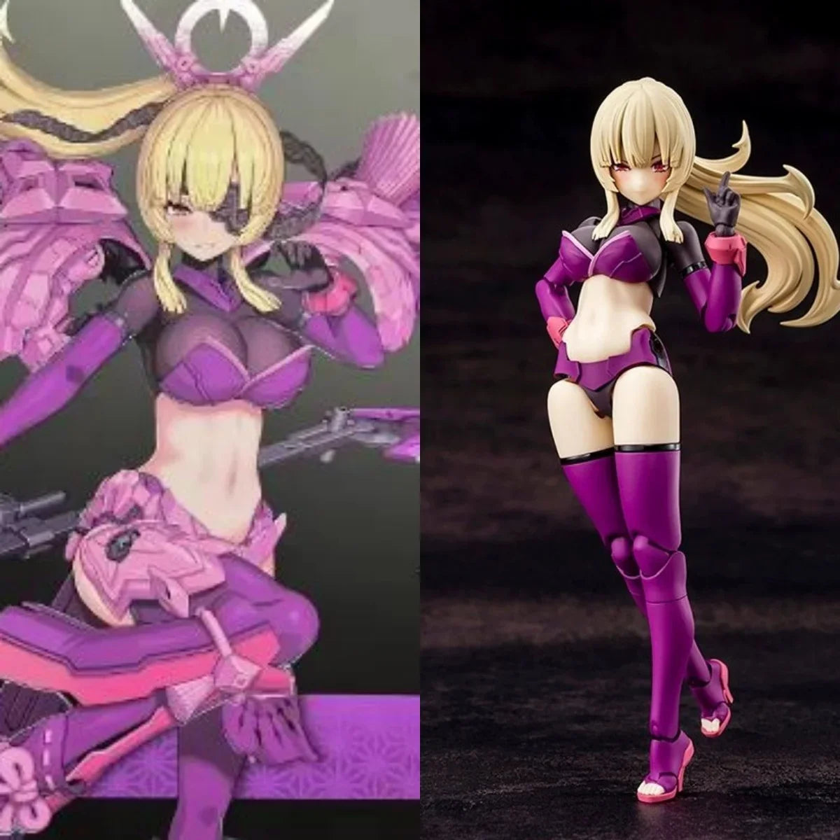 Kotobukiya KP773 1/12 Megami Device Imperial Miko Mecha Girl Plastic Assembly Goddess Series Full Set 18cm Action Figure Model