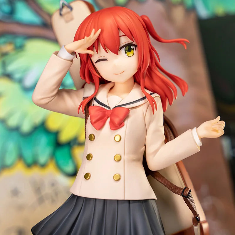 Bocchi the Rock Kita Ikuyo Anime Figure Cute Girl with Wink Pose Collectible Desktop Statue Gift for Fans and Decor