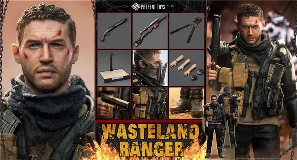 PRESENT TOYS PT-sp56 Man Tom Guy Warrior Crazy Max Komplettset Bewegliche Actionfigur Geschenk für Fans zum Sammeln ca. 30 cm 1:6