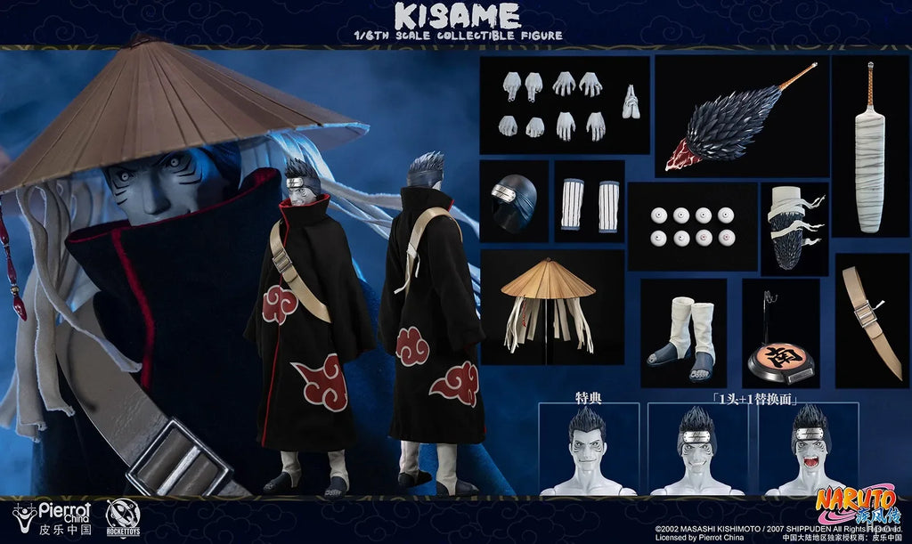 In Stock RocketToys ROC-007 Naruto Shizuo Kisame 1/6 Animation Model Action Figure Toy Collection Gift