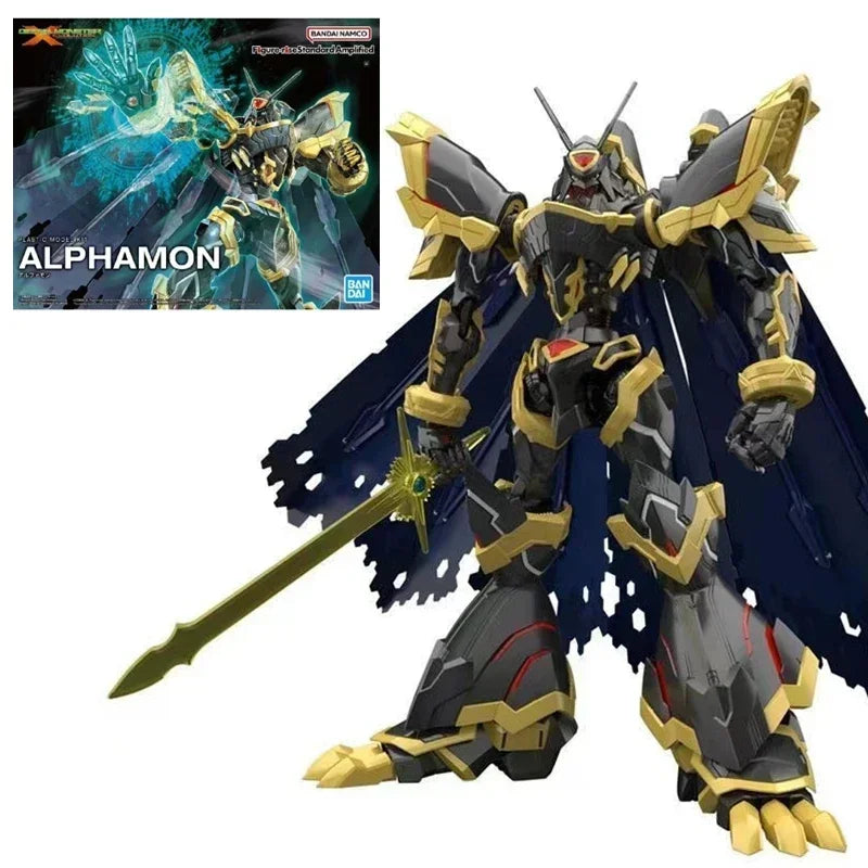 Original Bandai Digimon Adventure WarGreymon Omegamon Beelzebumon Gallantmon Alphamon Paildramon Actionfigur-Modell mit Box