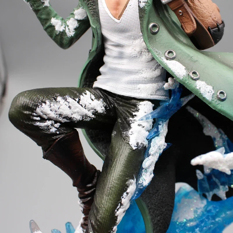 One Piece Aokiji Kuzan Anime Figures 2 Heads 30cm Gk Figurine Pvc LED Luminous Model Statue Collection Decora Toy Christmas Gift