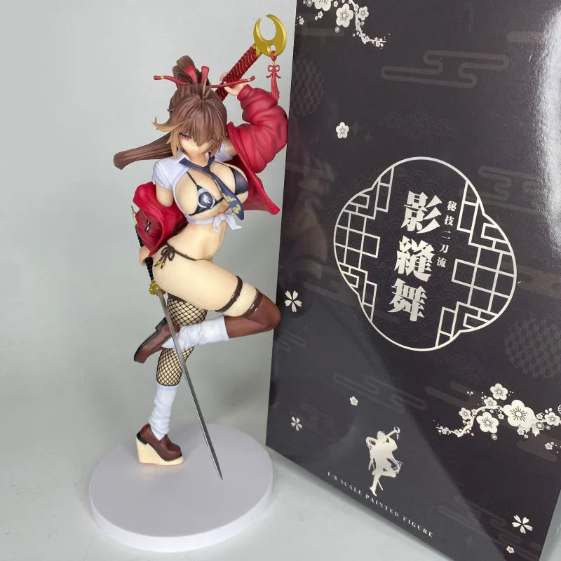 Anime Figur Doppel-Katana Geheime Nitoryu Bishoujo Sonderedition PVC Sammlerstück Für Erwachsene Otaku Sammlung Desktop Display
