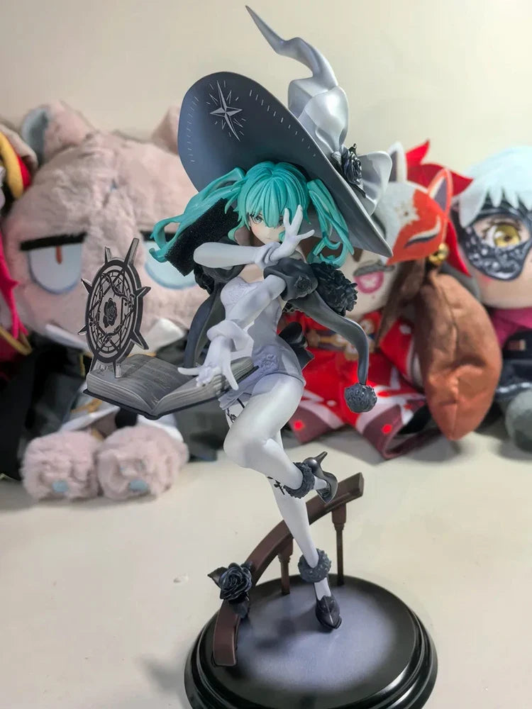 Original Ribose Rise Up Hatsune Miku Figure Battle Witch Ver Action Figurine Genuine Anime Pvc Model Statue Toy Xmas Gift