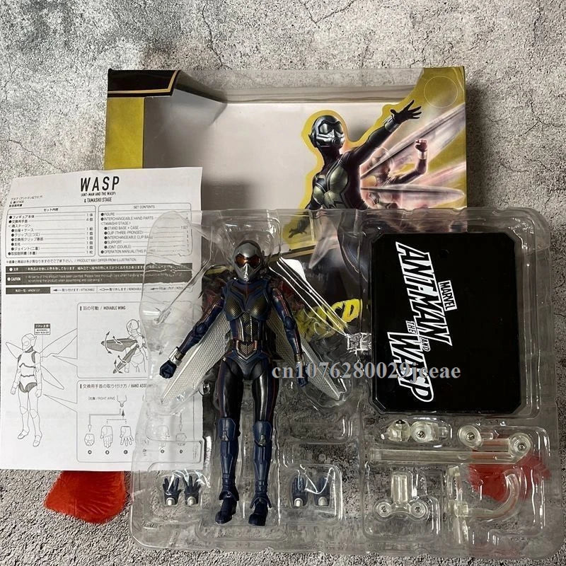 SHF Anime WASP Figure ANT-MAN 2 Series Action Figure Model Toys Collectible Toys Birthday Gifts for Friends