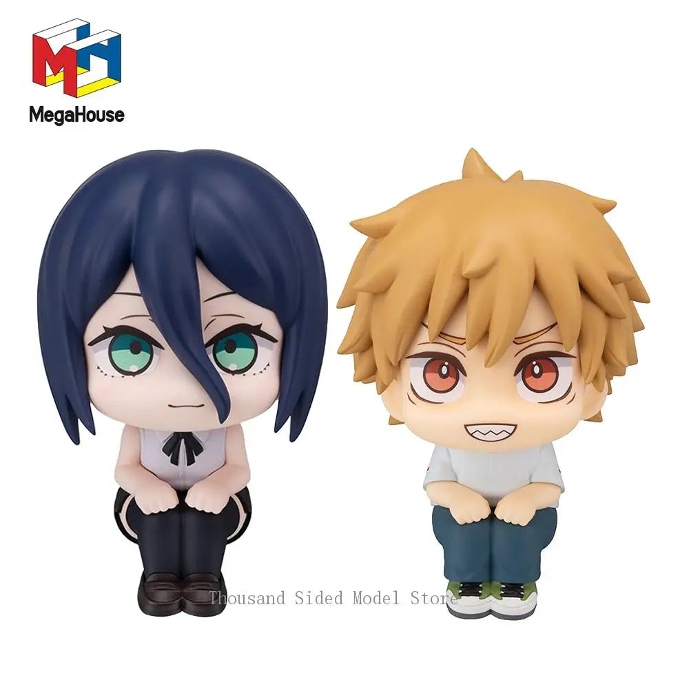Original MegaHouse Look up Gekijouban Chainsaw Man: Reze Hen Reze Denji Shifuku ver. Action Figure Q version Anime Model Gift