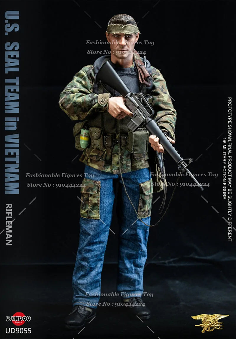 IN STOCK UD9055 1/6 Scale Men Soldier U.S.SEAL TEAM in VIETNAM RIFLEMAN Full Set 12Inch Action Figure Model Collectible Toys