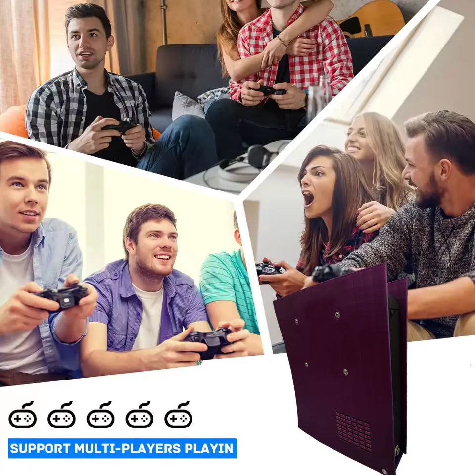 G11 retro game console 500G HDD Built-in 70000+game 4K high-definition output 60+emulator FOR XBOX WII Wireless Controller
