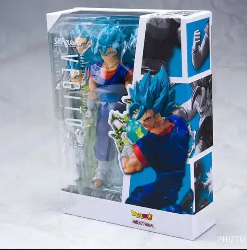 Dragon Ball Super Vegetto S.H.Figuarts Vegito Blue Action Figure Shf Super Saiyan God Pvc Anime Model Kit Child Gifts Toys