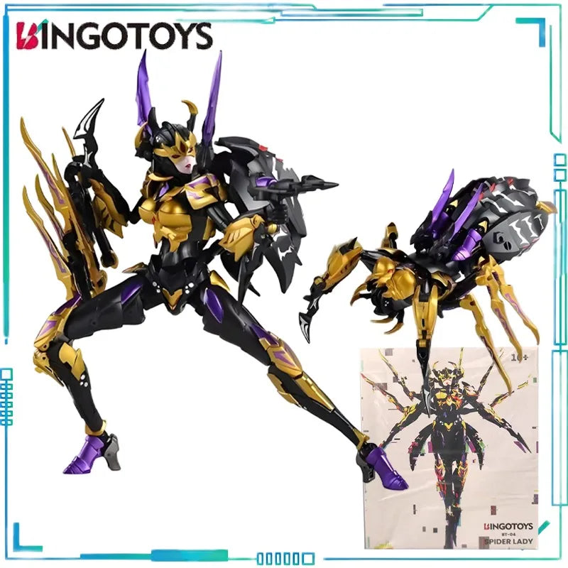 Bingo Toys Original Spider Girl BT-04 Spider Girl Transformation Toy Finished Product Model Collectibles Boy's Gift Deformation