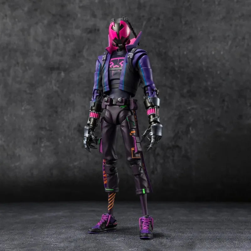 Genuine Bandai Spider Man Across The Spider Verse Model Kit SHF Miles G Morales Anime Action Figure Collection Finished Model