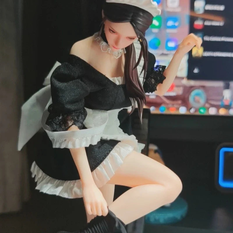 Original BEARPANDA SHE IS REAL 1/6 Hyper-realistic Maid Model Statue Collectible Figure