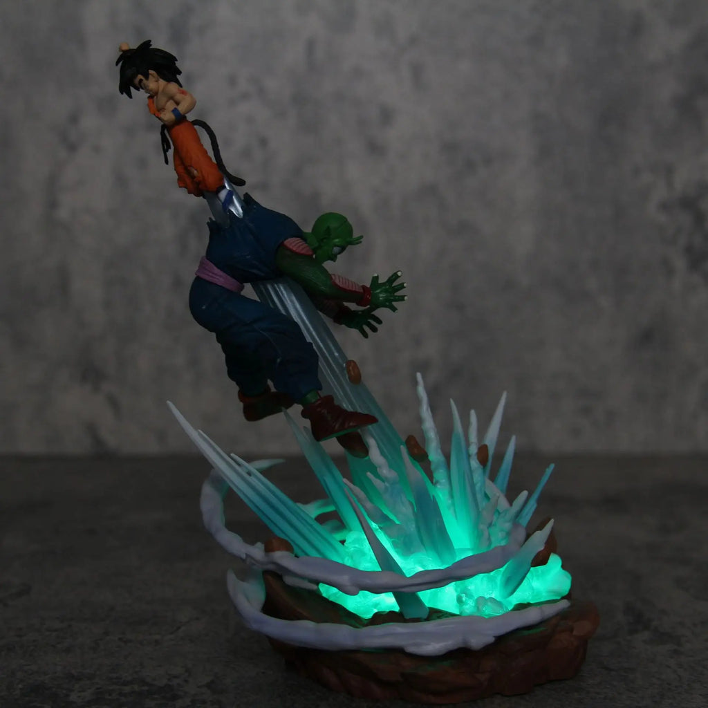 20cm Sky Dragon Ball Piccolo Vs Goku Anime Figure Resonance Model Statue Boys Collection Desktop Decoration Ornament Toys Gifts
