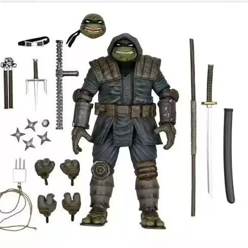 Neca The Last Ronin Action Figure Armored Turtles Cos Leonardo Splinter Raphael Casey Jones Mummy Synja Patrol Bot Footbot Toy