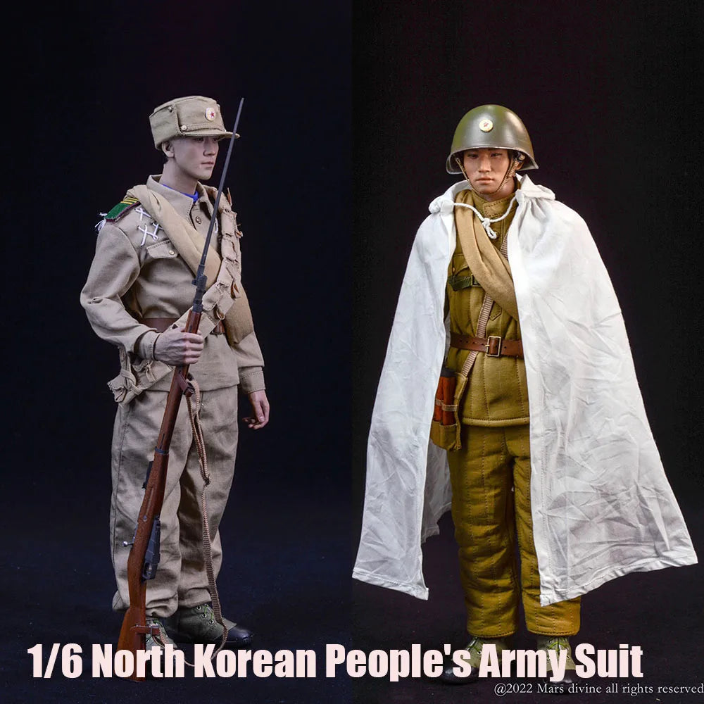 Marsdivine CHN-022 1/6 North Korean People'S Army Combat Uniform Clothes Suit For 12Inch Men Soldier Action Figure Body Toys