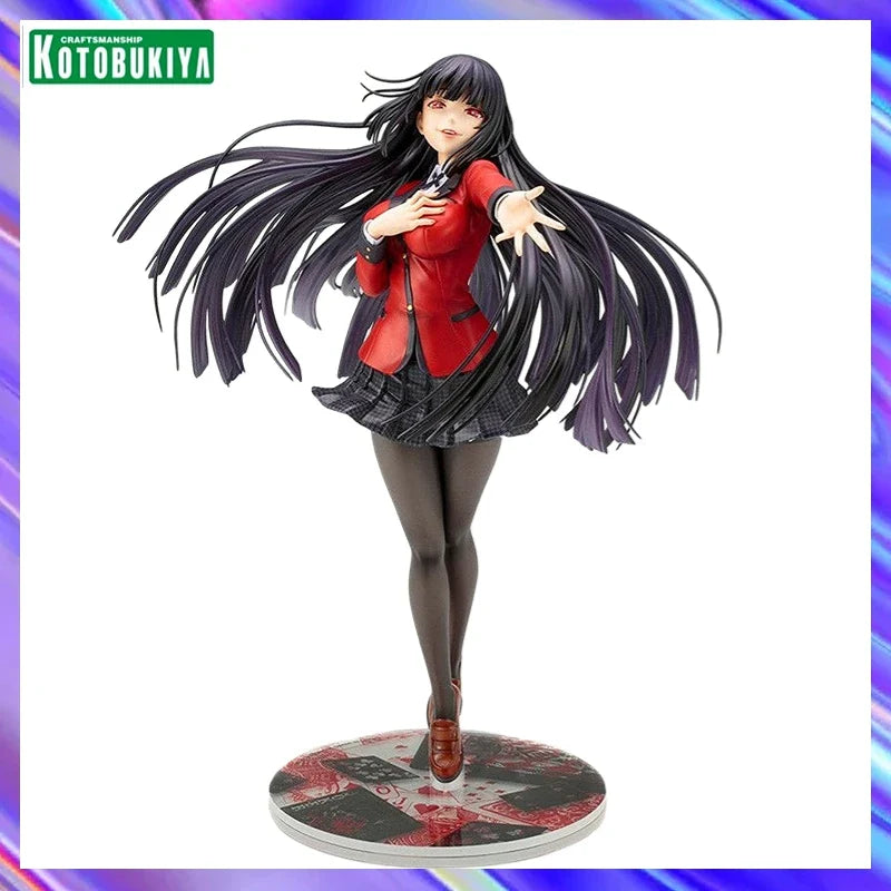 Original in Stock KOTOBUKIYA ARTFX J The Abyss of Gambling Jabami Yumeko 1/7 Figures Model Toys Gifts Collection Ornaments