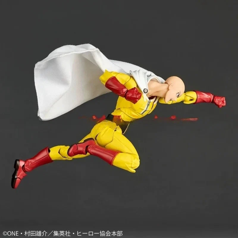 Original Kaiyodo Revoltech Amazing Yamaguchi One Punch Man Genos Anime Action Collection Figures Model Toys Saitama