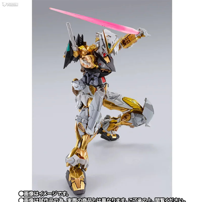 Bandai Original Mobile Gundam METAL BUILD GUNDAM ASTRAY GOLD FRAME 180mm Anime Action Figures Toys for Boys Gift Model Ornaments