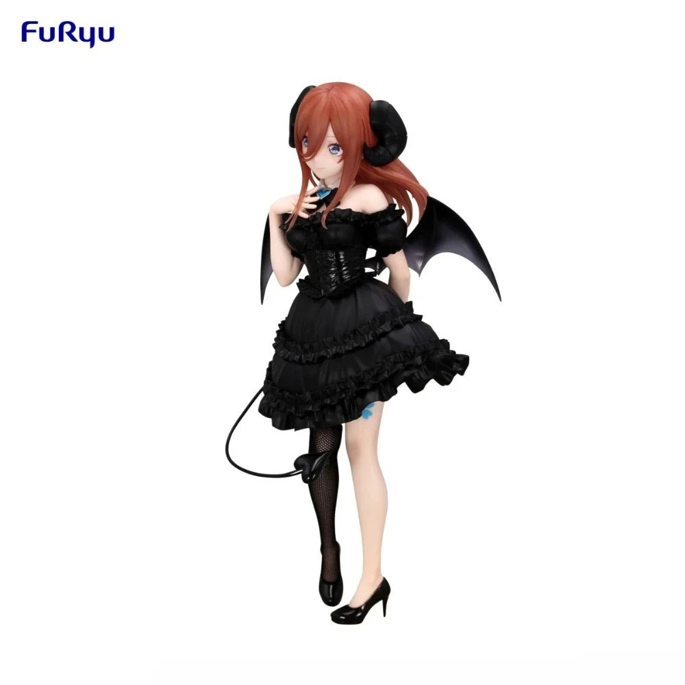 In Stock FuRyu Original Genuine BiCute Dark Figure TV Anime The Quintessential Quintuplets Nakano Miku 25cm Model Toys Xmas Gift