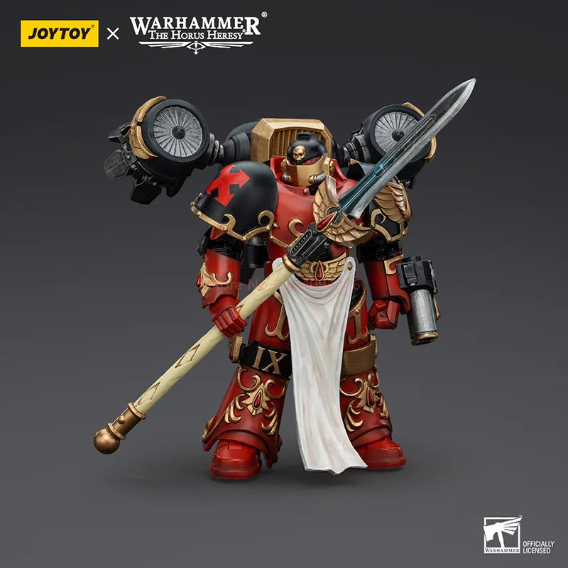 Joytoy Warhammer 40k 1/18 Action Figures Anime 12.6cm Blood Angels Raldoron First Captain Of The Blood Angels Model Gift Collect