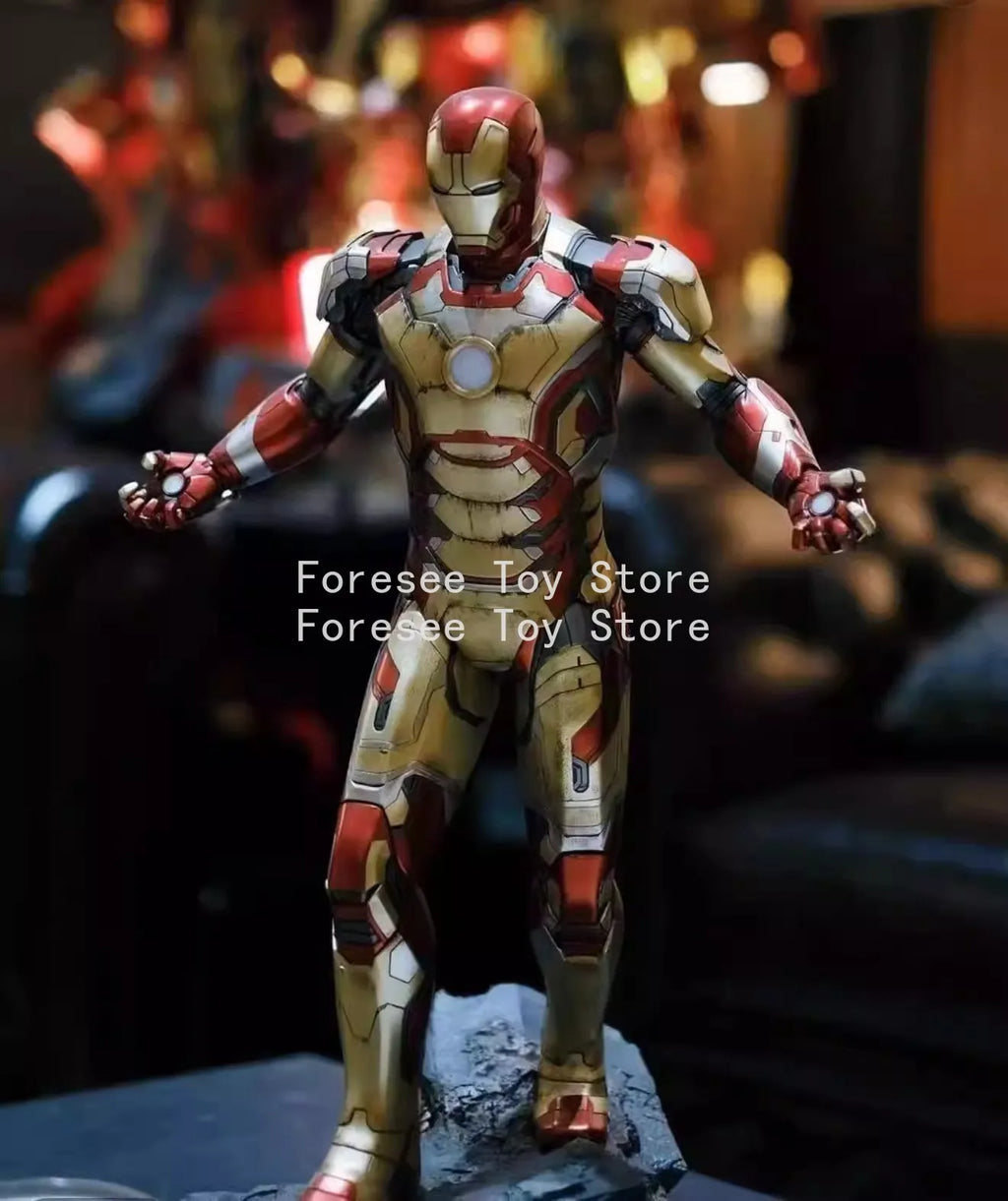 In Stock 50cm Height Mark42 Figure Marvel Anime Figures Collection Light-up Desktop Ornament Decorations Best Gifts for Children