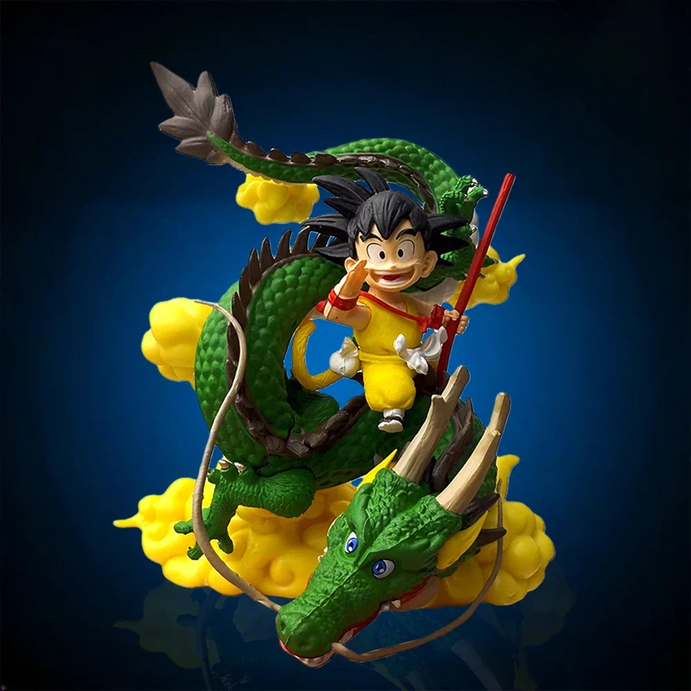 15cm Anime Dragon Ball Figure Goku and Dragon Figure PVC Action Figures Collection Model Toys Gifts