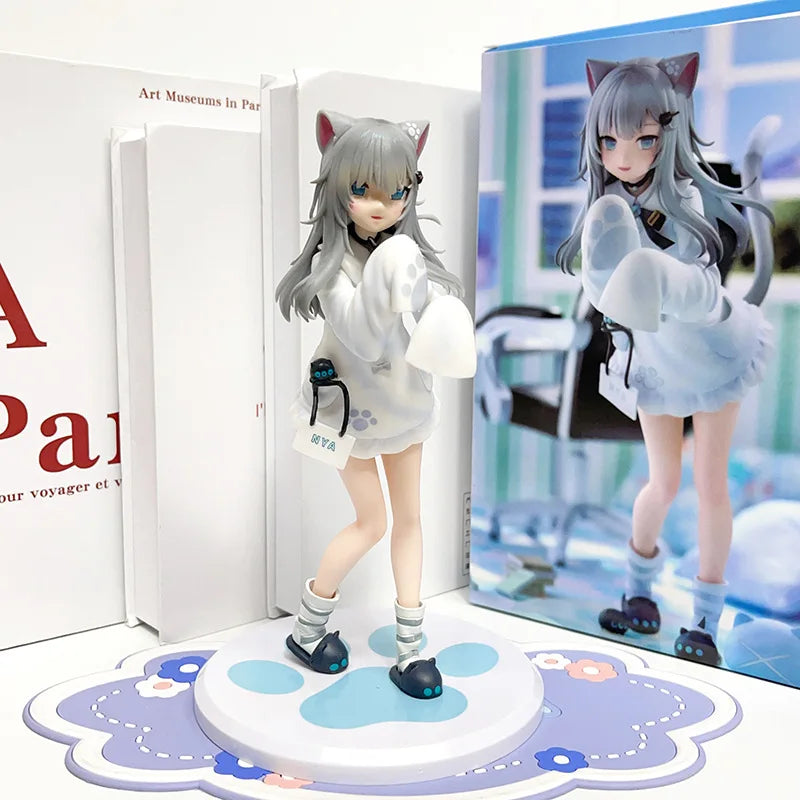 21cm F:NEX Figure Nachoneko Channel Hennyano FuRyu Anime Cat Girl PVC Action Figure Toy Game Statue Collection Model Doll Gifts