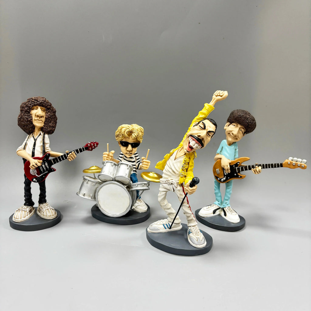 Classic Nostalgic Queen Figure Statue Resin  Music Figure Queen Series Home Collectable Figurine
