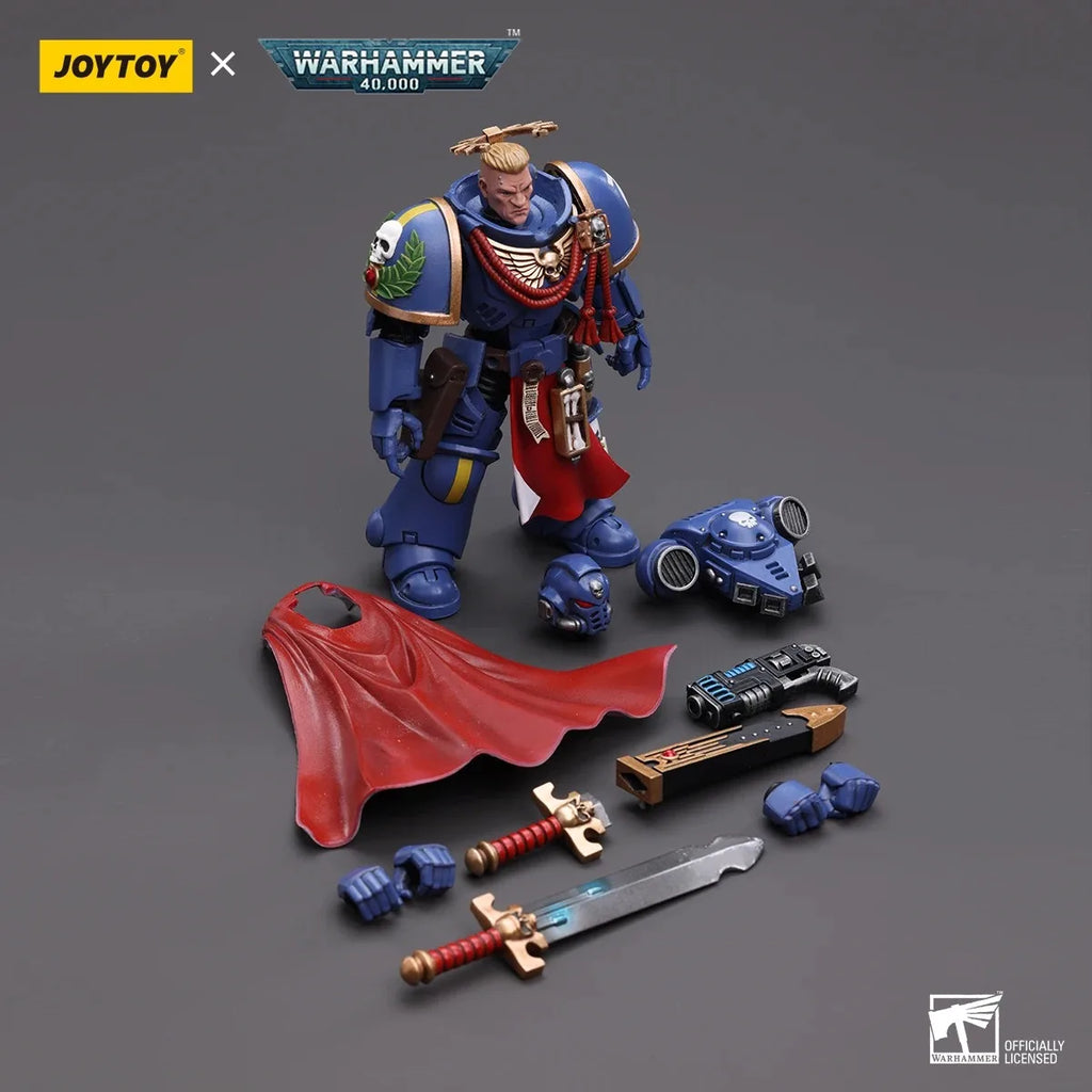 JOYTOY Warhammer 40k 1: 18 Ultramarines Primaris Captain with Power Sword and Plasma Pistol Action Figure Model Toy