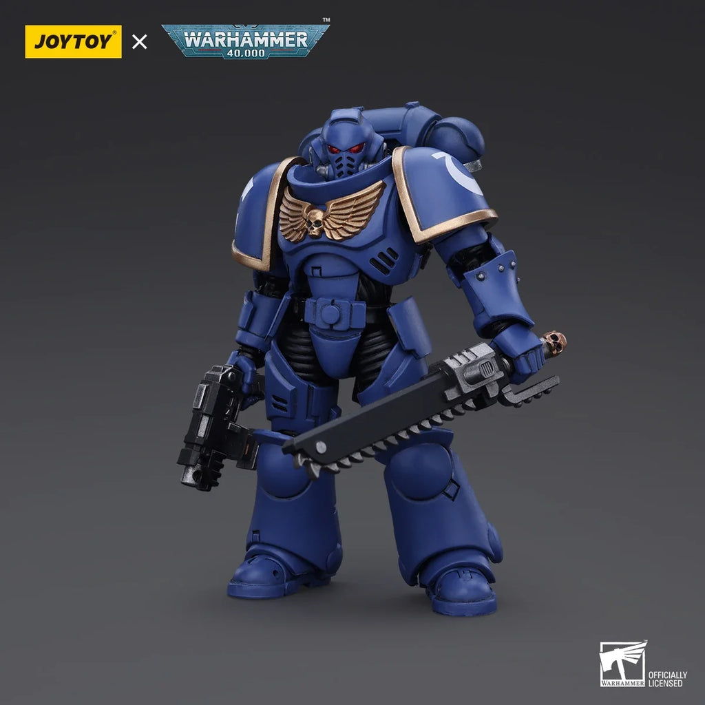 JOYTOY Warhammer 40K Action Figure Space Marines Ultramarines Outriders Brother Catonus Black Templars Brother Valtus Model Toys