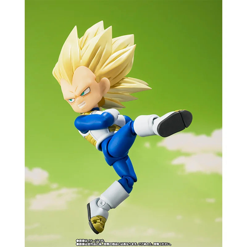 In stock Original Bandai Dragon Ball Model SHFiguarts Action Figures Super Saiya Vegeta Mini Daima Anime Brinquedos Toys WY