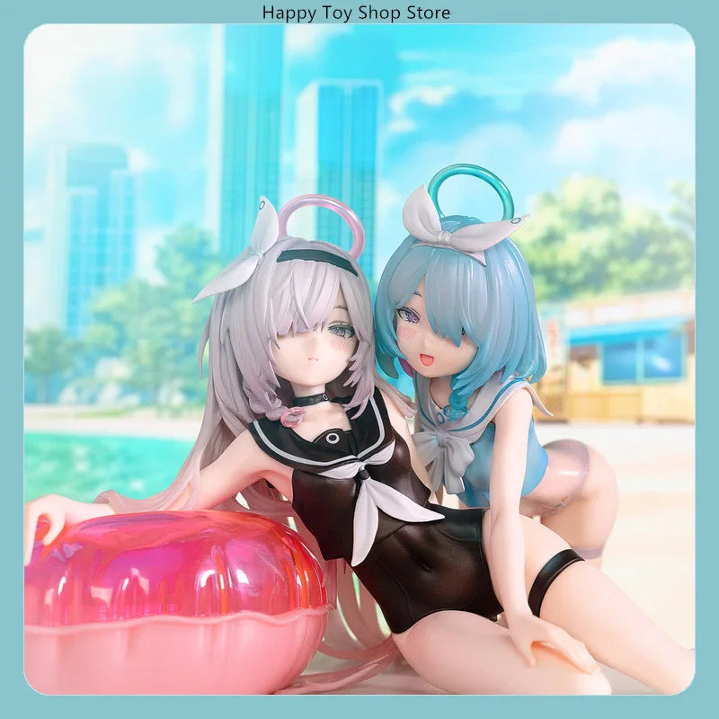 12cm Blue Archive Plana & Arona Swimsuit Ver. Game Girl ABS Figure Model Statue Fans Collection Desktop Decoration Ornament Toys