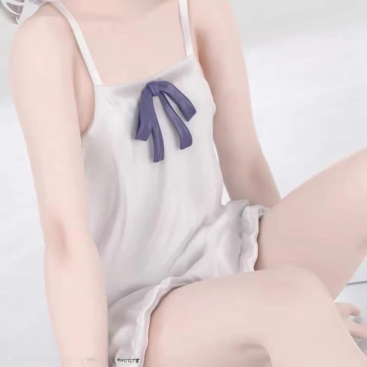 Cute Anime Girl Figure True White Desktop Model Car Decoration Cuter Case PVC Model Collectible Toy from Japan for Adults