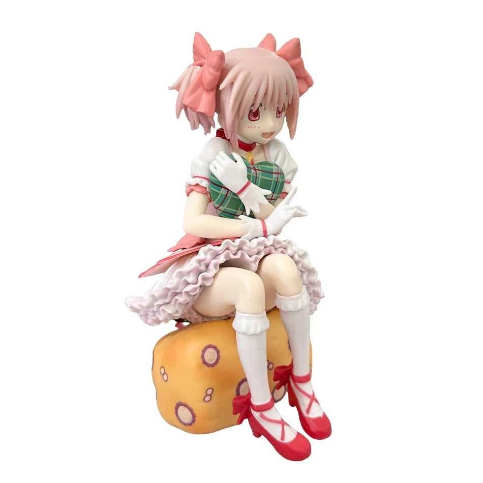 15CM Aniem Figure Puella Magi Madoka Magica Sitting Posture Madoka Action Figure Magic Girl Model Decor Statue Dolls Toys Gift