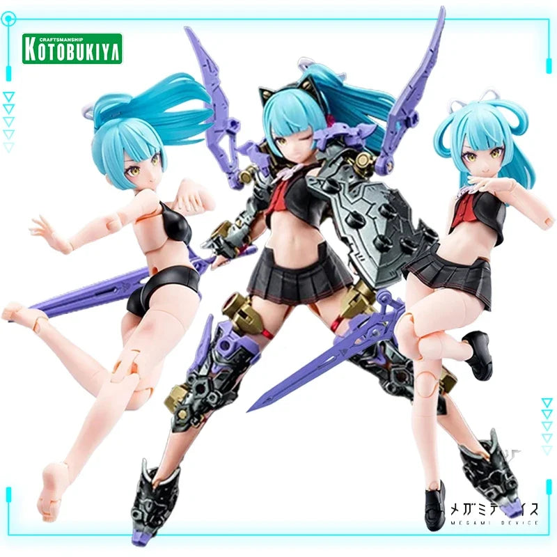 Kotobukiya Original Genuine Megami Device Buster Doll Knight Darkness Claw 1/1 Mobile Suit Girl 16cm Model Action Figure Toys