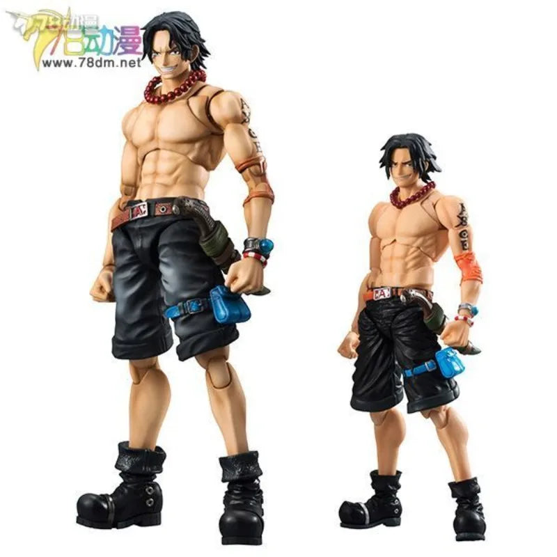 Mega House Original Variable Action Heroes Series Portcas D. Ace Anime Action Figure Model Toys Movable Model Gifts for Boys