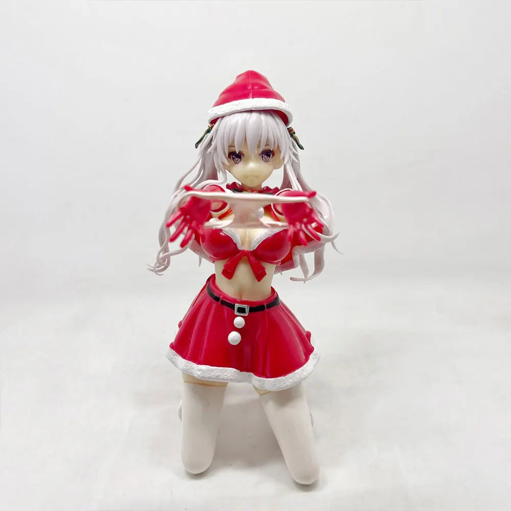 19CM Comics MisakiKurehito Figure Hiiragi Snowflake Christmas Kneeling Animation Model Toy Gift Collection Decorative Ornaments