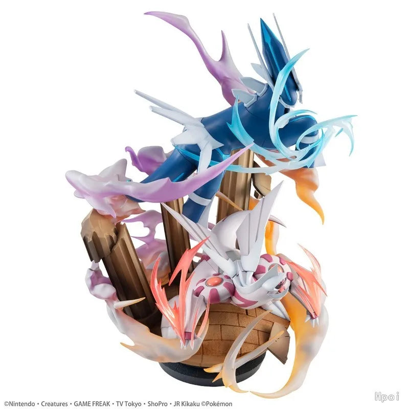 Hot Sale Original MegaHouse G.E.M.EX Pocket Monsters Palkia Dialga 34CM Limited Edition Toys Model Statue Ornaments Collection