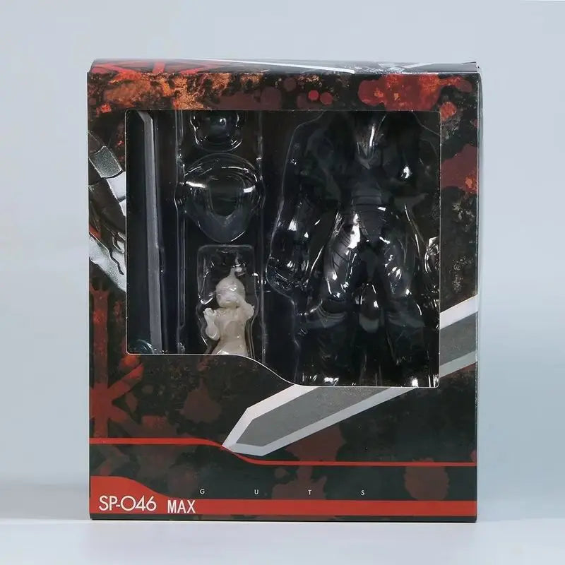 16cm Figma Sp-046 Berserk Guts Berserker Armor Review Anime Figure Armor Of Berserk Action Figure Adult Model Toy Doll